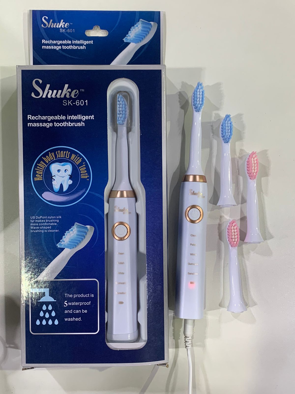 CEPILLO DE DIENTES SHUNKE EL&Eacute;CTRICO SK-601.