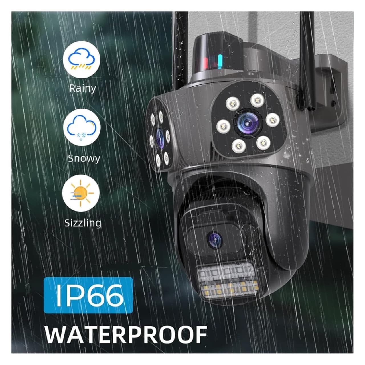 C&aacute;mara de Seguridad 360&deg; Triple Lente